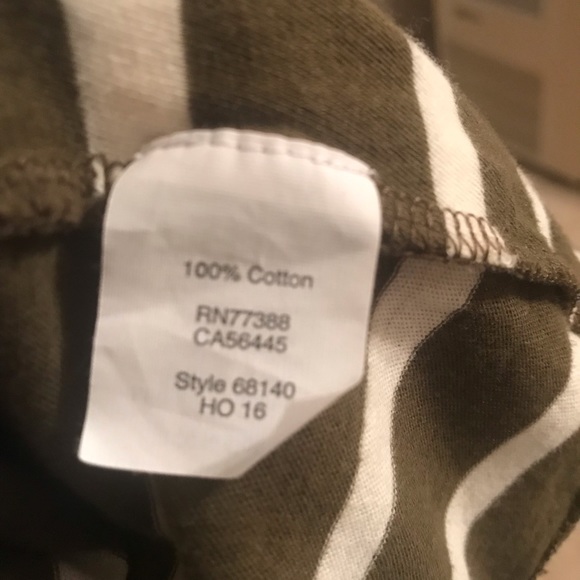 J.Crew green stripe open cardigan - Picture 4 of 4